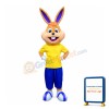 College Happy Bunny Mascot Costume