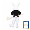 Smiling White Rabbit Mascot Costume