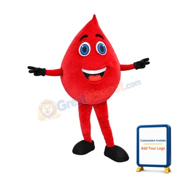 Cheap Blood Drop Mascot Costume