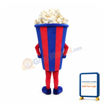 Happy Popcorn Mascot Costume