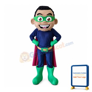 Super Boy Mascot Costume