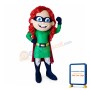Super Girl Mascot Costume
