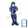 Blue Super Hero Mascot Costume