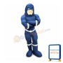 Blue Super Hero Mascot Costume