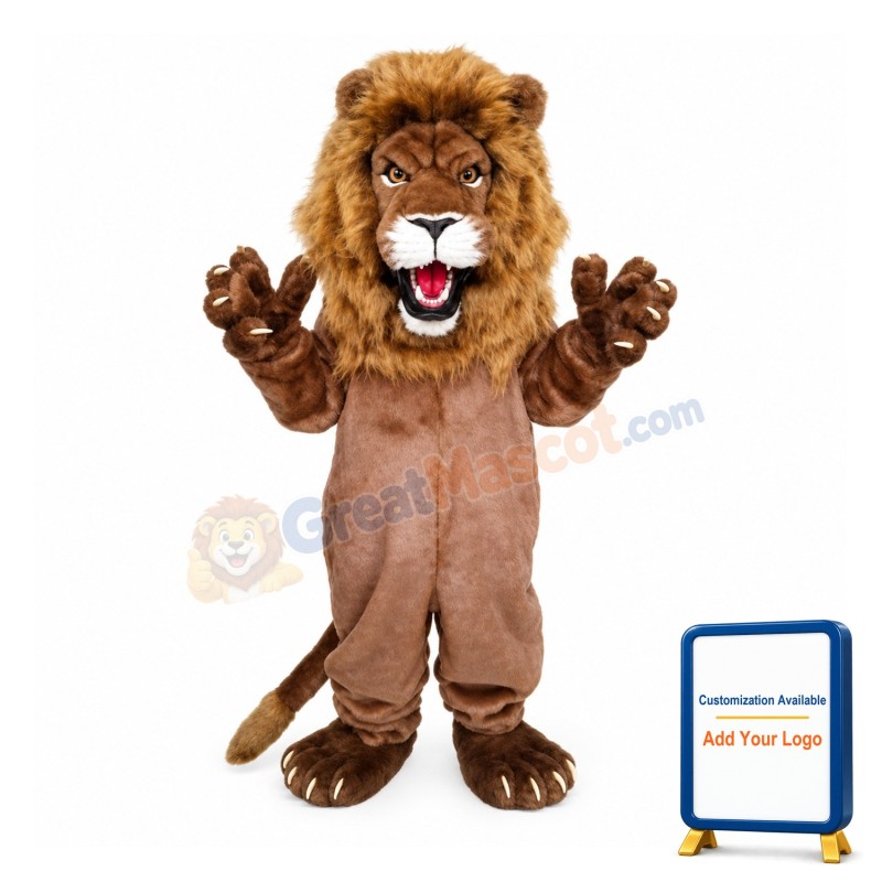 Fierce Deluxe Lion Mascot Costume