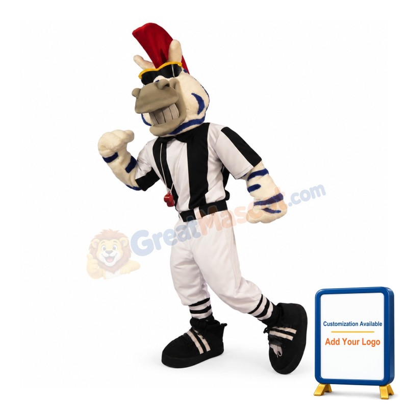 College Sport Zebra Mascot Costume