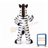 Power Muscular Zebra Mascot Costume