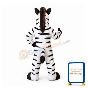 Power Muscular Zebra Mascot Costume
