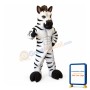 Power Muscular Zebra Mascot Costume