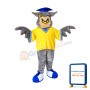 College Owl Mascot Costume Free Shipping