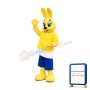 Super Cute Yellow Rabbit Mascot Costume