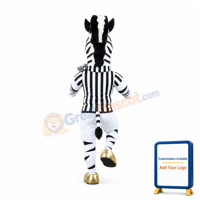 Sport Zebra Mascot Costume