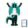 Green Dragon Mascot Costume