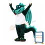 Green Dragon Mascot Costume