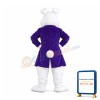 Purple Wendell Rabbit Mascot Costume