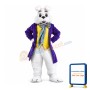 Purple Wendell Rabbit Mascot Costume