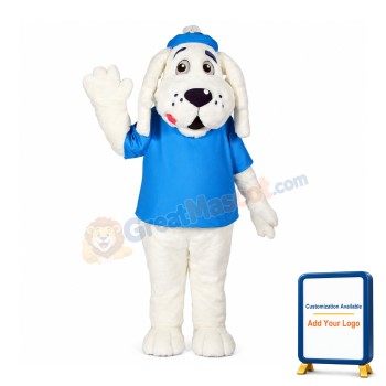 White Puppies Dog Mascot Costume