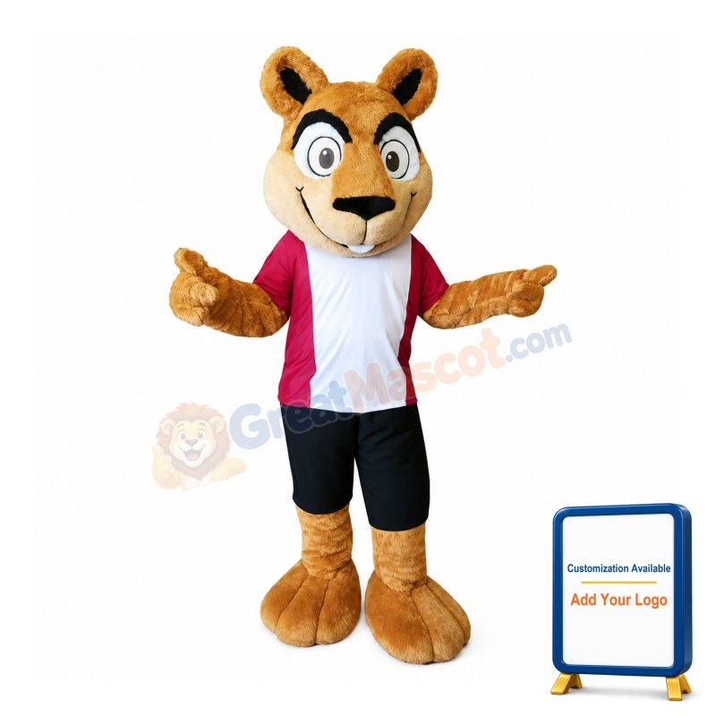 Sport Squirrel Mascot Costume