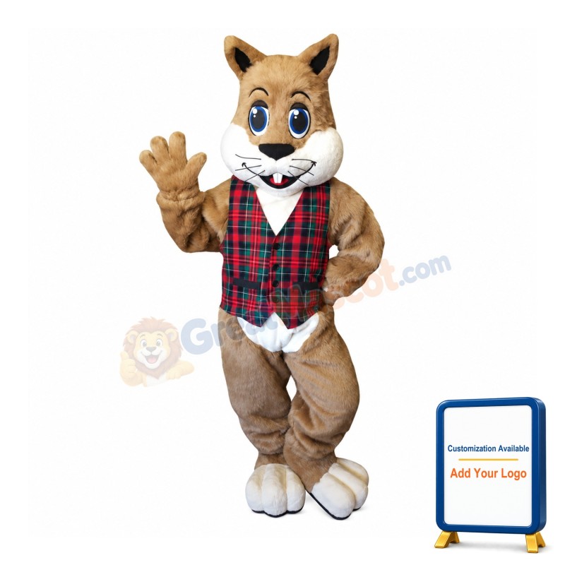 Happy Animal Squirrel Mascot Costume