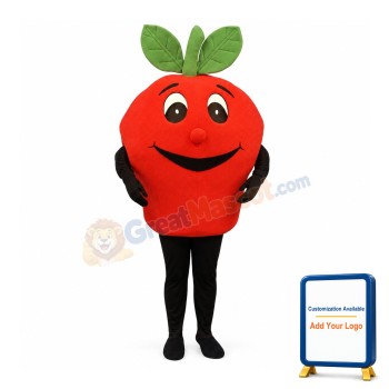 Cute Red Apple Mascot Costume