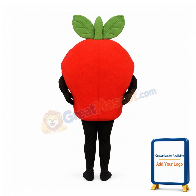 Cute Red Apple Mascot Costume