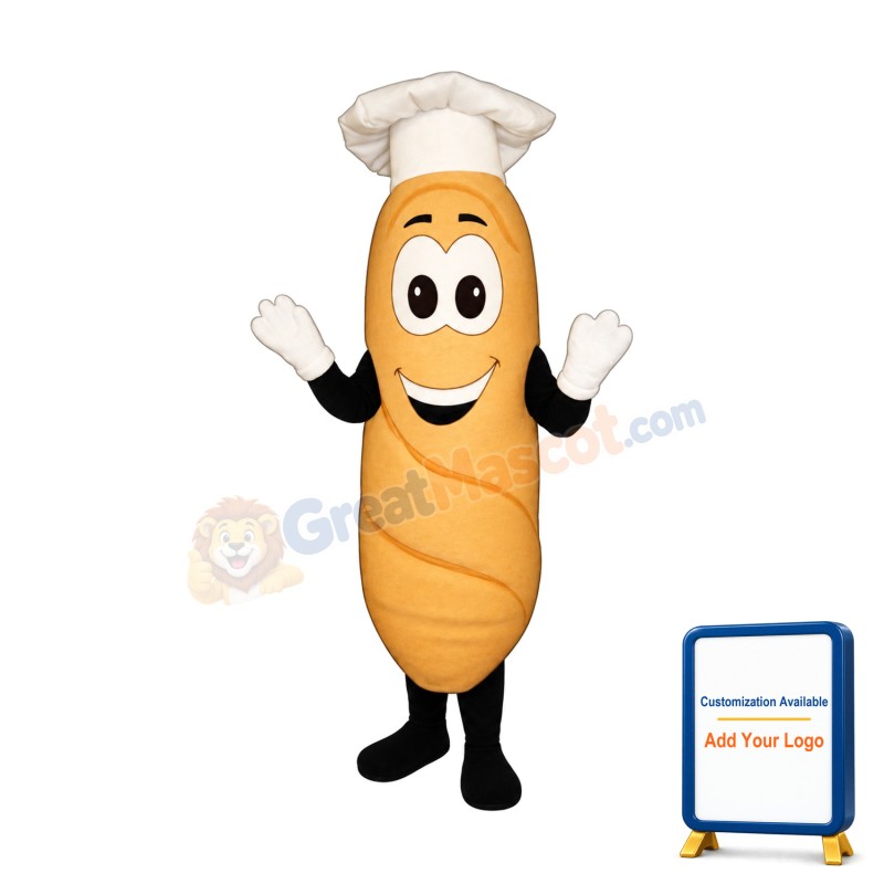 Cute Bread Mascot Costume