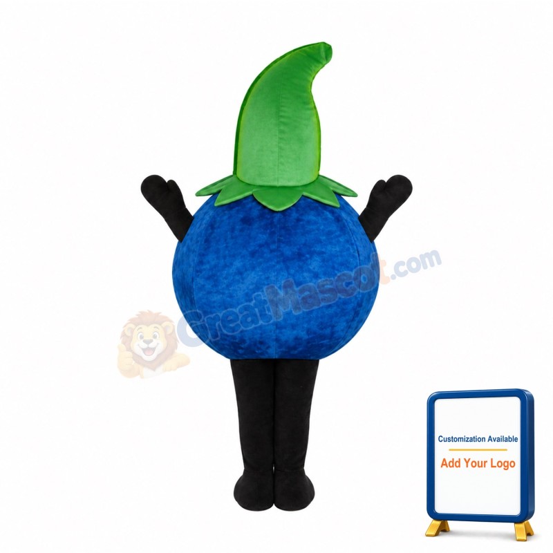Cute Blueberry Mascot Costume