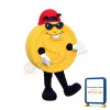 Yellow Coin Mascot Costume