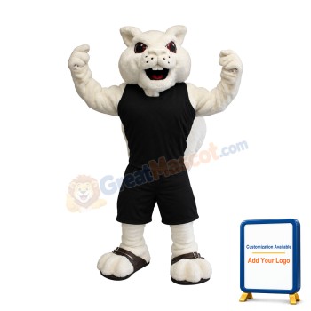 Sport White Squirrel Mascot Costume
