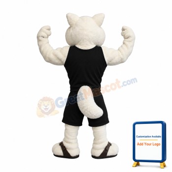 Sport White Squirrel Mascot Costume