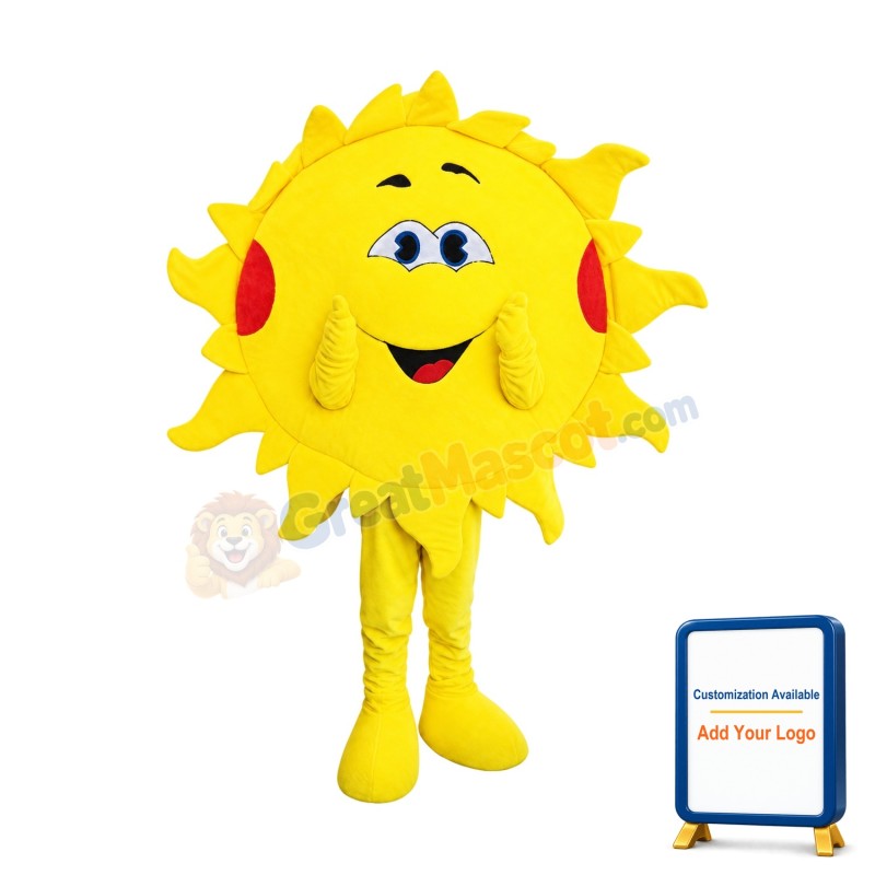 Friendly Sun Mascot Costume