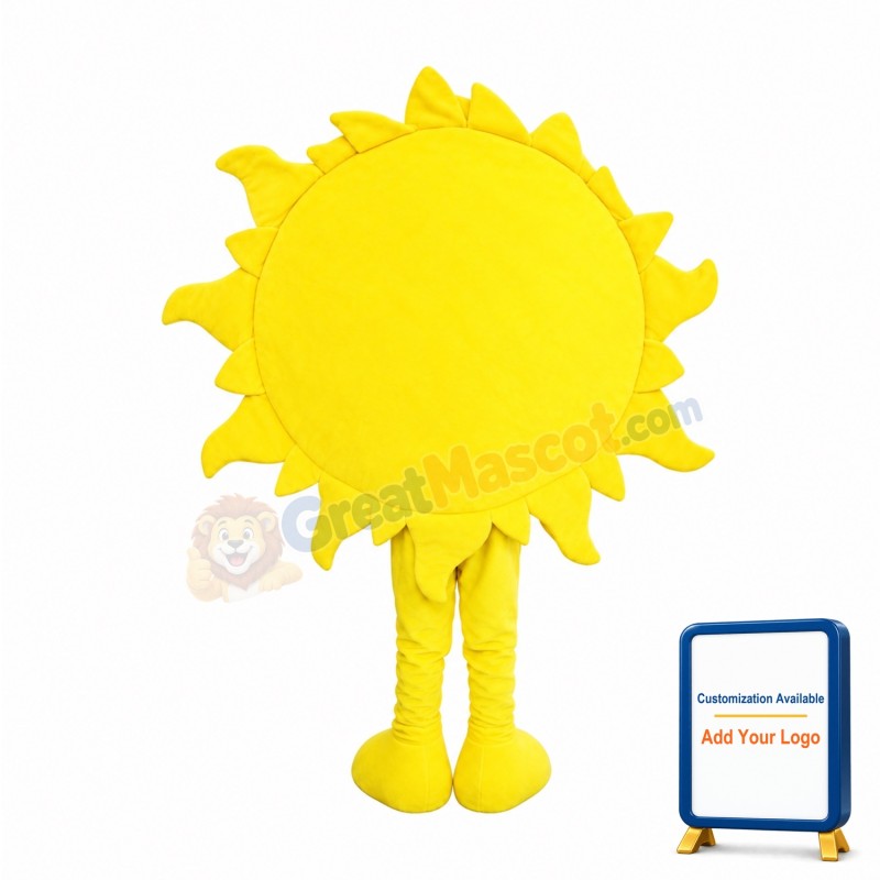 Friendly Sun Mascot Costume