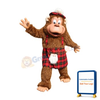 Happy Gorilla Mascot Costume