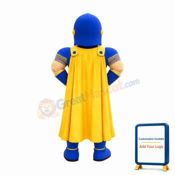 Blue Knight Mascot Costume