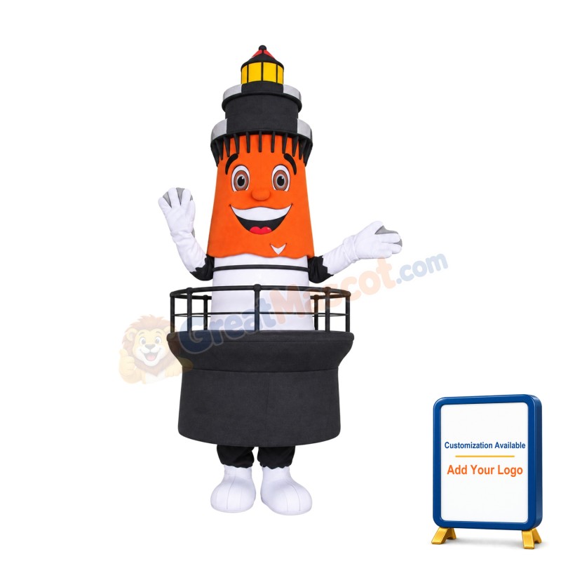 Happy Lighthouse Mascot Costume