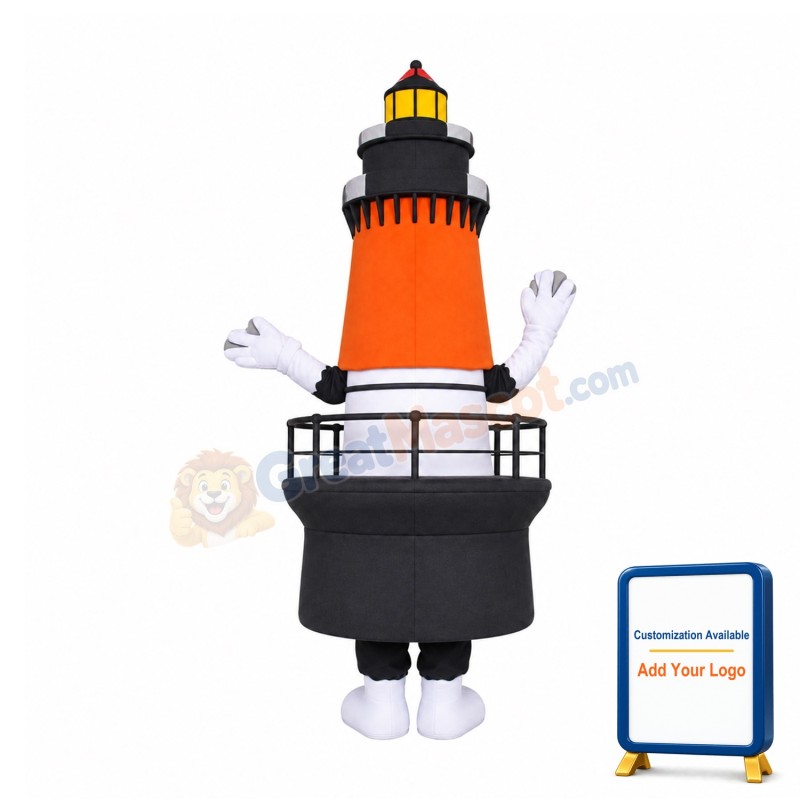 Happy Lighthouse Mascot Costume