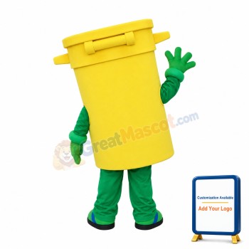 Yellow Bin Mascot Costume
