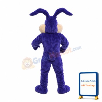Purple Easter Bunny Mascot Costume