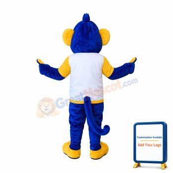 Blue & Yellow Monkey Mascot Costume