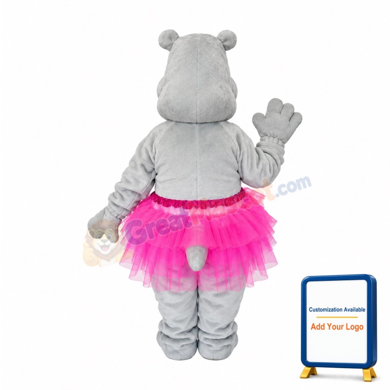 Beautiful Female Hippo Mascot Costume