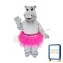 Beautiful Female Hippo Mascot Costume
