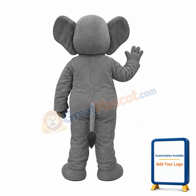 Friendly Elephant Mascot Costume