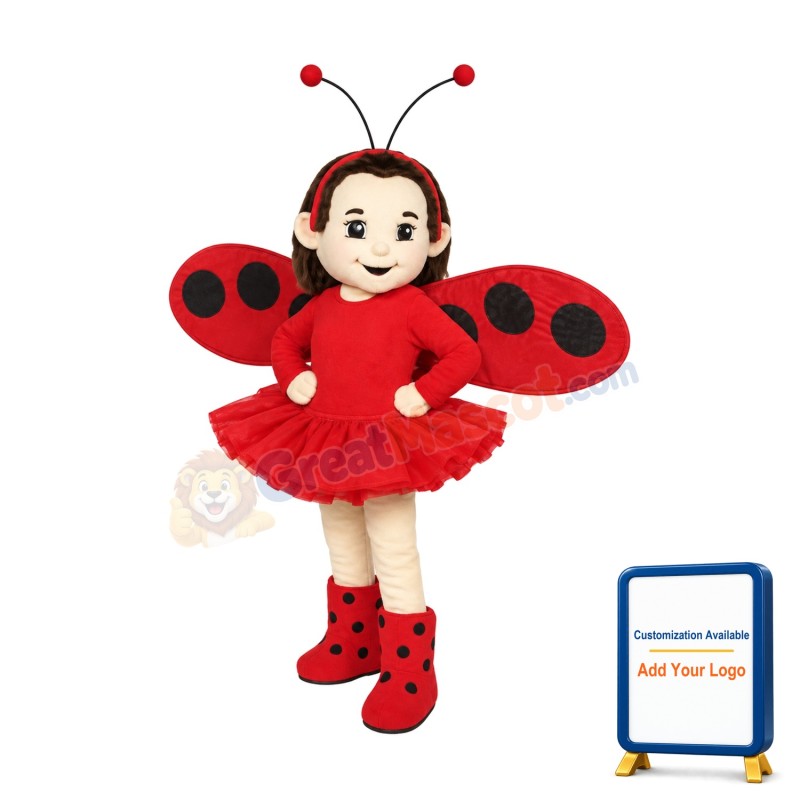 Butterfly Girl Mascot Costume
