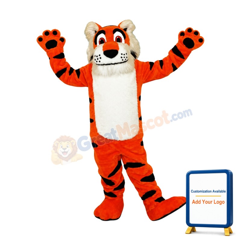 Super Lovable Tiger Mascot Costume