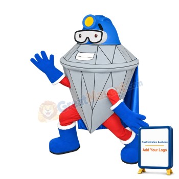 Diamond Man Mascot Costume