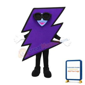 Cool Lightning Mascot Costume