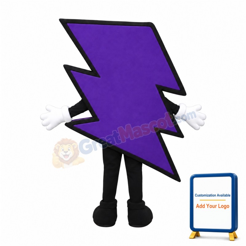 Cool Lightning Mascot Costume