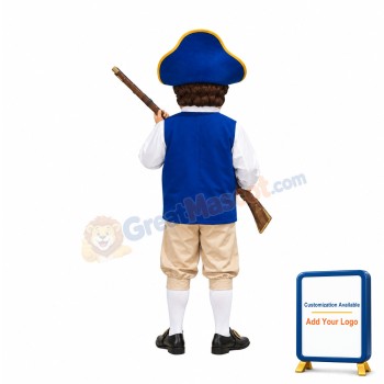 Brave Patriot Mascot Costume