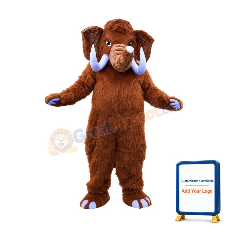 Mammoth Elephant Mascot Costume
