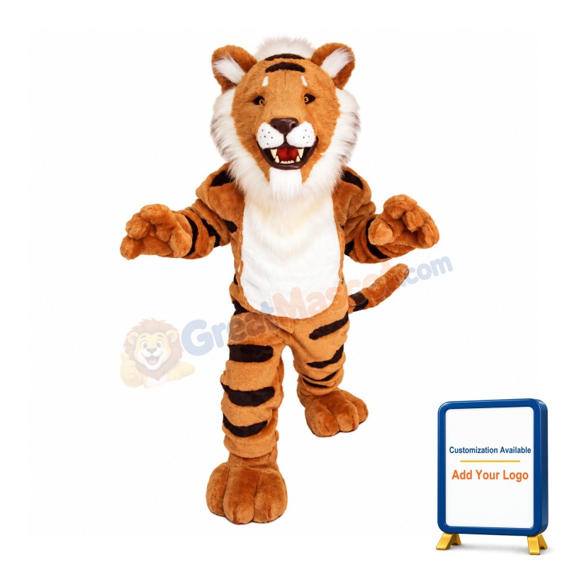 Striped Tiger Mascot Costume